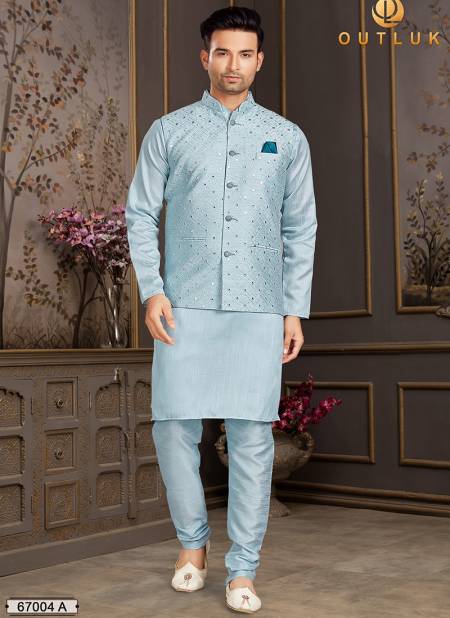 Outluk Vol 67 A New Exclusive Wear Kurta Pajama With Jacket Latest Collection